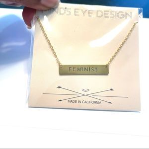 FEMINIST GOLD NECKLACE